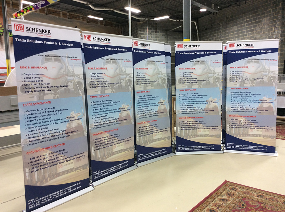 Custom Printed Banner Stands in Charlotte NC