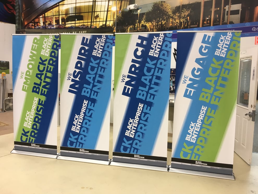 Branded retractable banner used for trade show display Hickory, NC