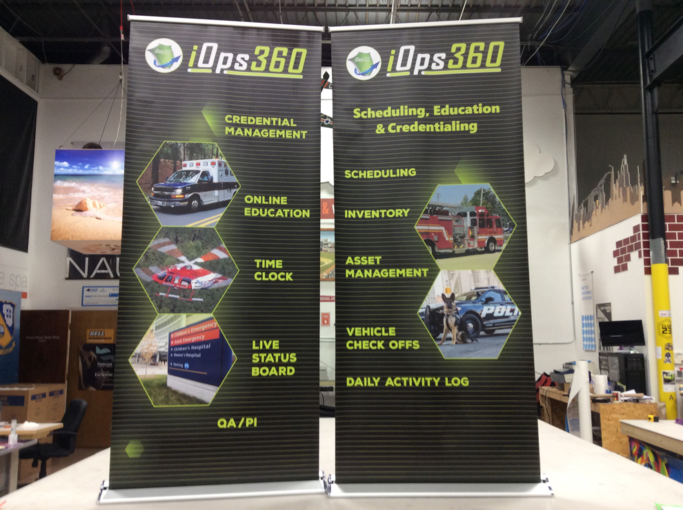 Branded retractable banner stand for business promotion Mooresville, NC