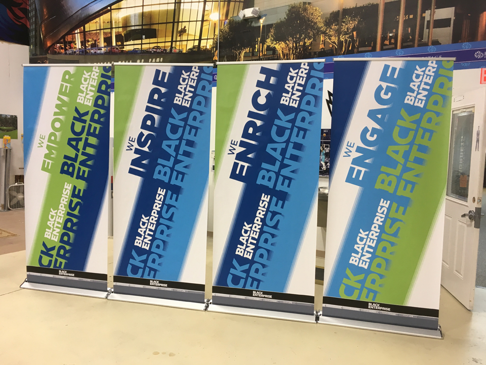 Branded retractable banner used for trade show display Mooresville, NC