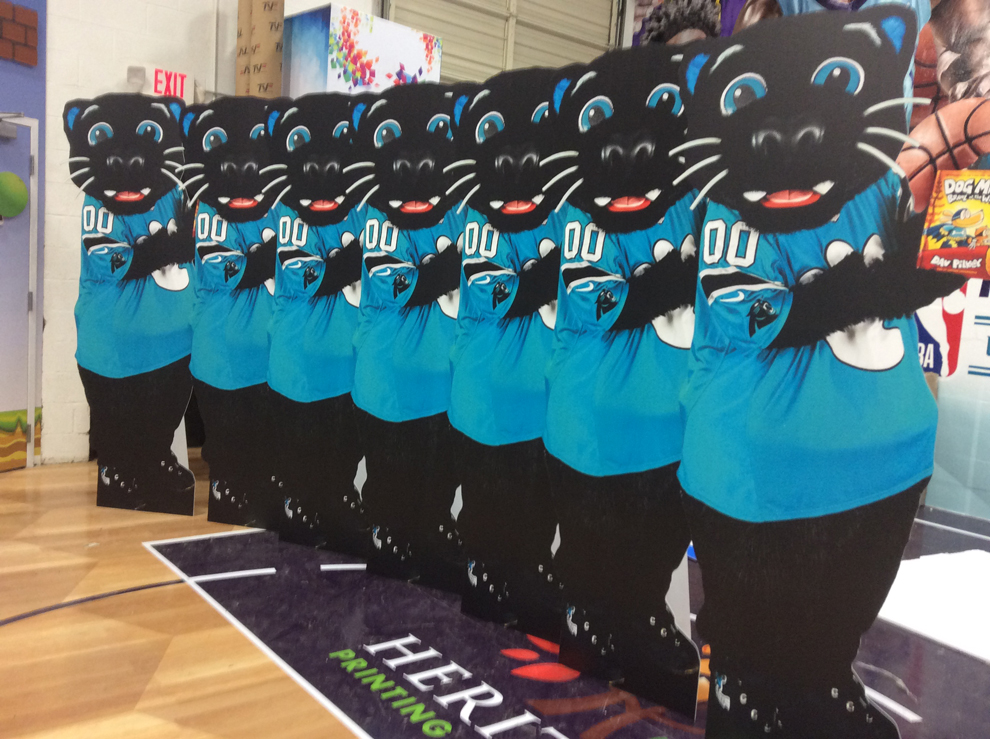Professional sports signage and branding displays in Charlotte, NC