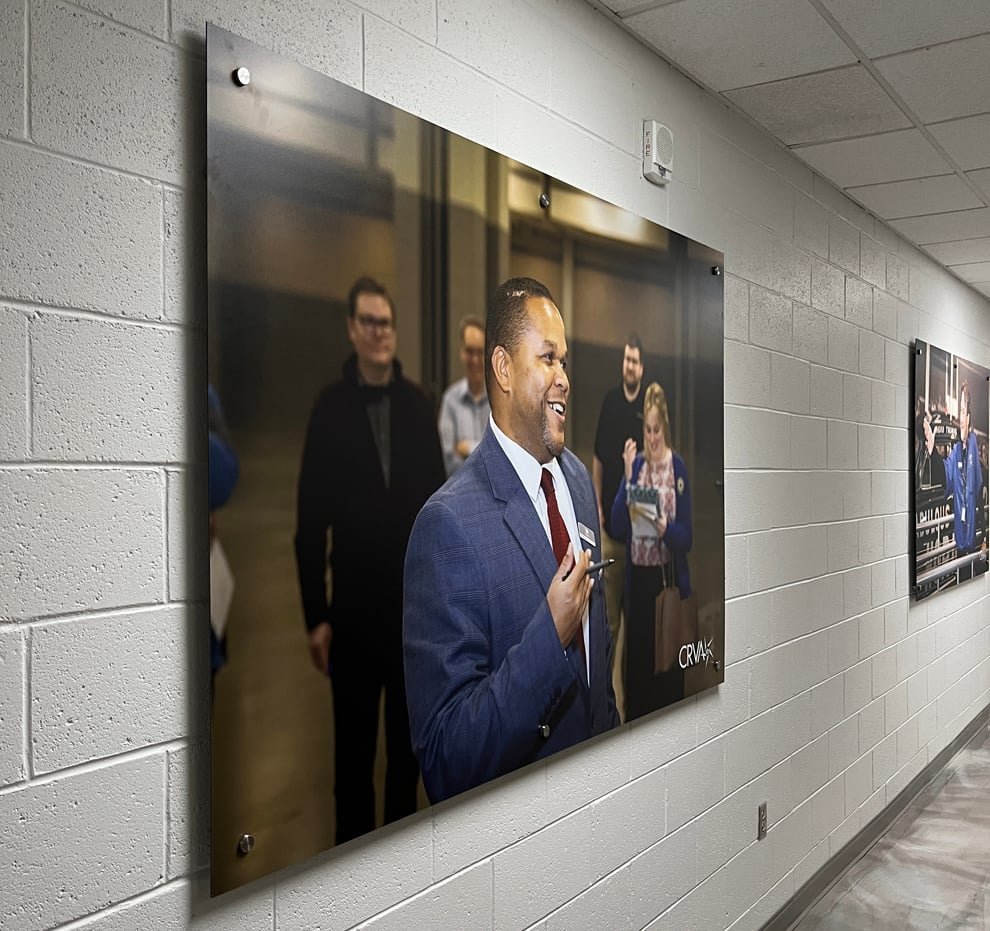 Standoff Mounted Signs in Gastonia, NC designed and installed for branded interior environments