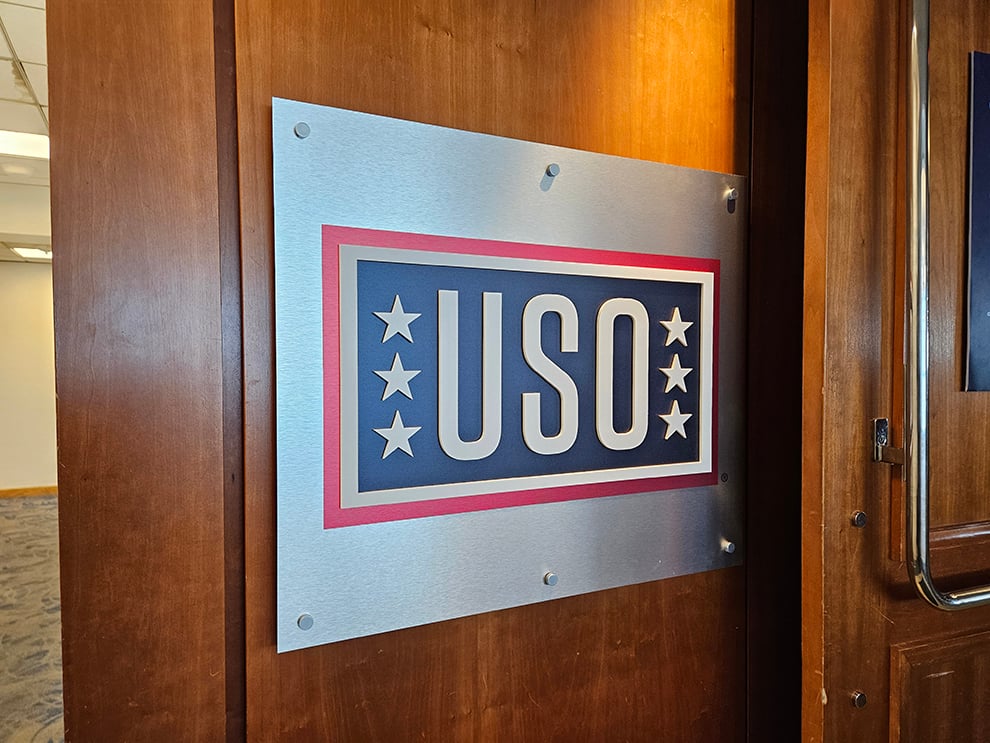 Standoff Mounted Signs in Huntersville, NC designed and installed with custom cut acrylic lettering