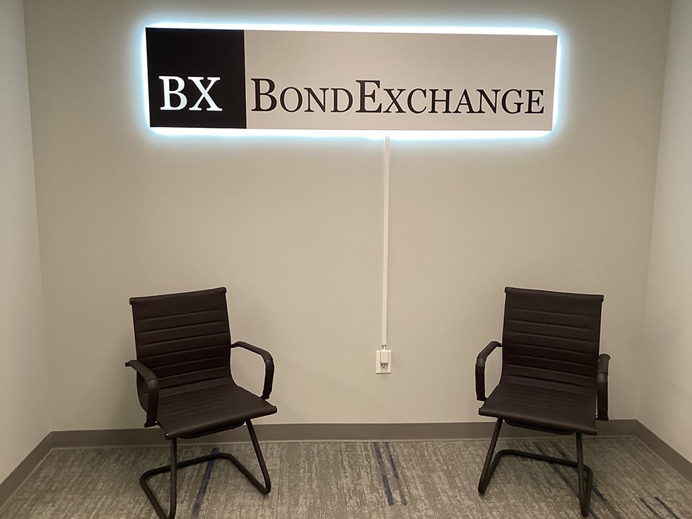 Standoff Mounted Signs in Huntersville, NC designed and installed for acrylic wall signs and business branding