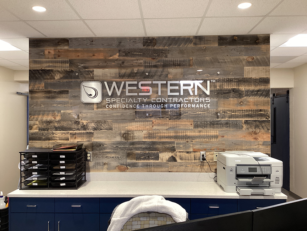 Standoff Mounted Signs in Lincolnton, NC designed and installed for business offices and workplace branding