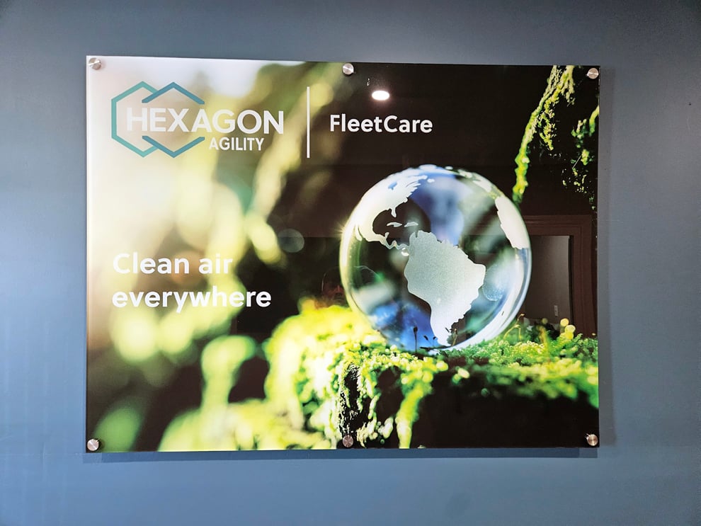 Standoff Mounted Signs in Statesville, NC designed and installed for commercial office branding and décor