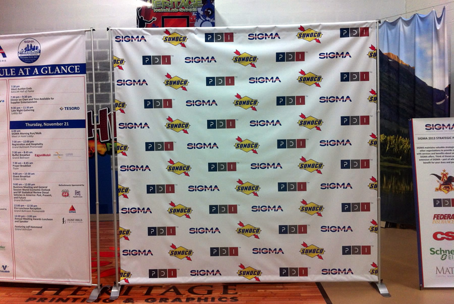 Step and Repeat Banner Stands Gastonia NC