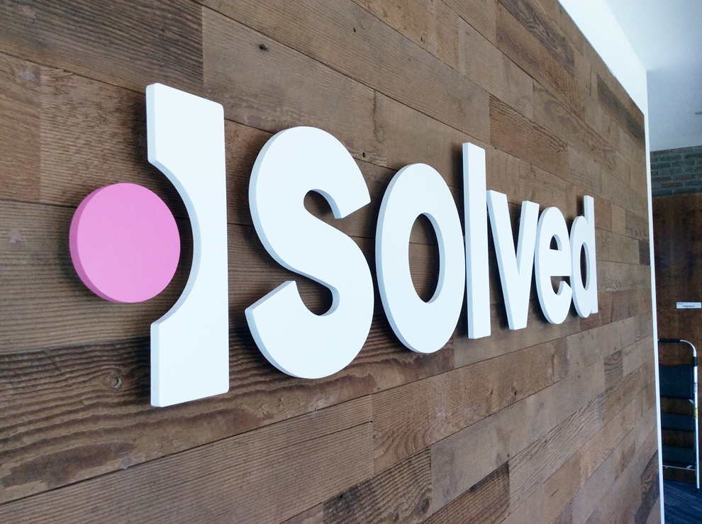 Storefront graphics with custom interior backlit sign installation Hickory, NC