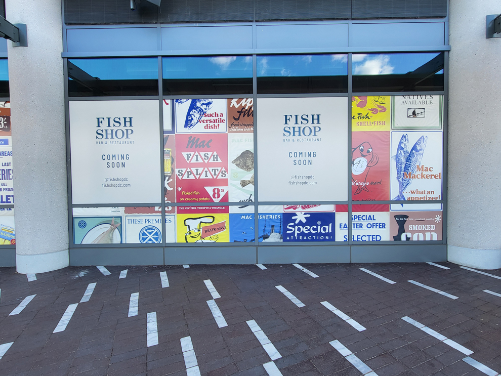 Corporate storefront graphics and signage installation Hickory, NC