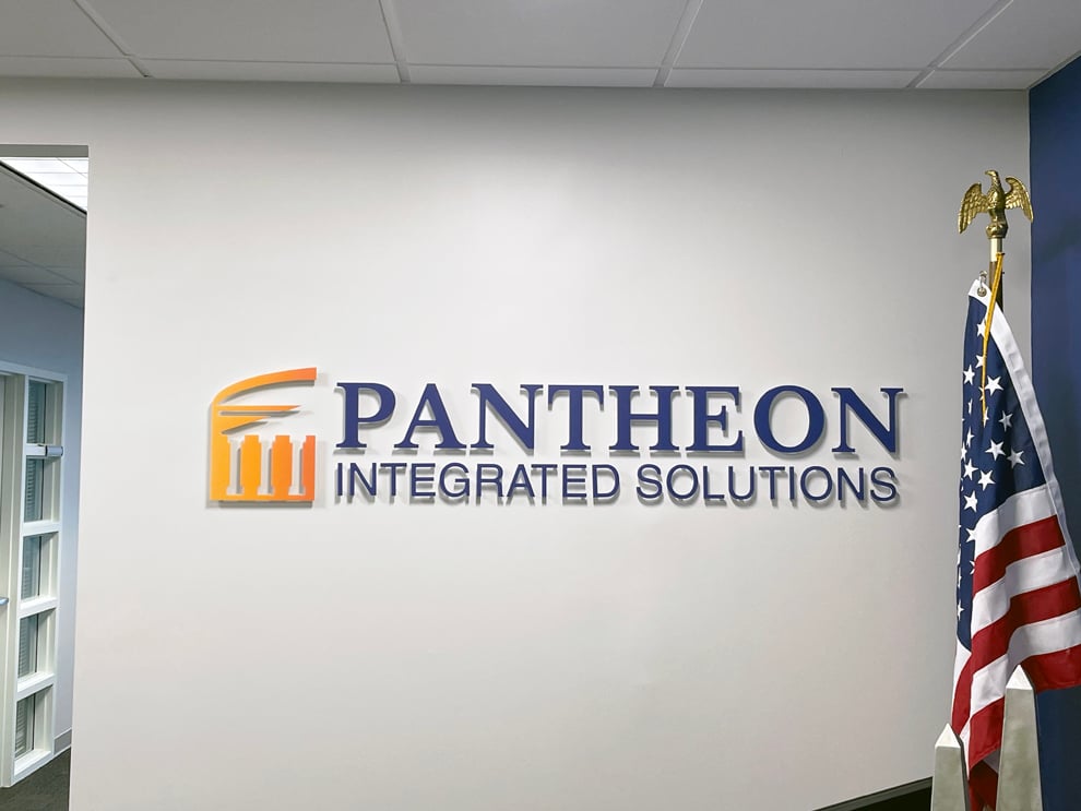 Branded glass storefront graphics installed in Lincolnton, NC