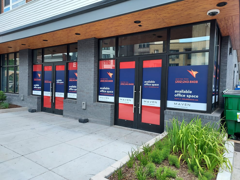 Vinyl storefront graphics for business branding in Rock Hill, SC