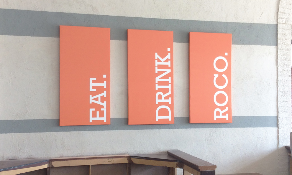 Stretch canvas prints installed for business interiors in Charlotte, NC