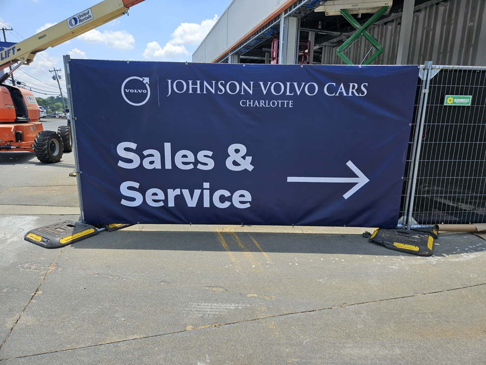 Custom vinyl banners printed for business branding in Charlotte, NC
