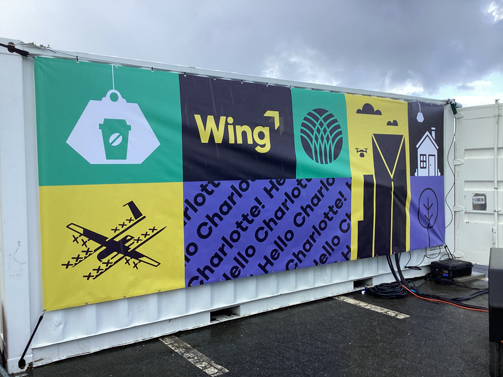 Vinyl banners and mesh fence wraps installed for events in Charlotte, NC