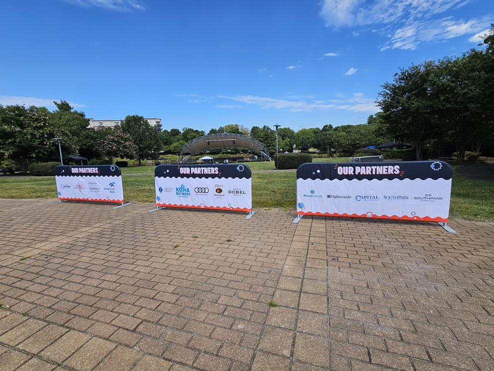 Custom vinyl banners for event branding in Charlotte, NC