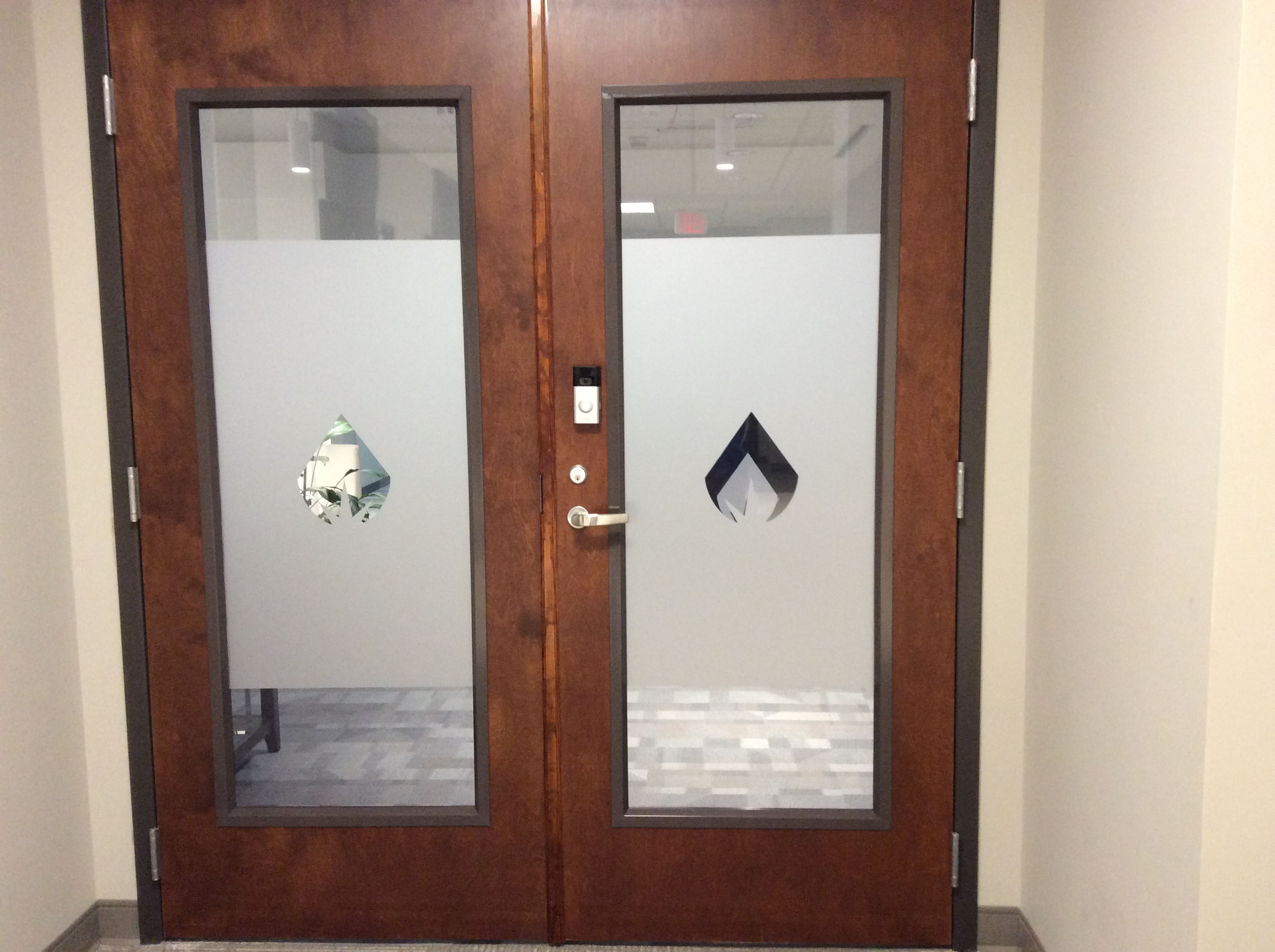 Frosted Vinyl Window Graphics in Raleigh, NC