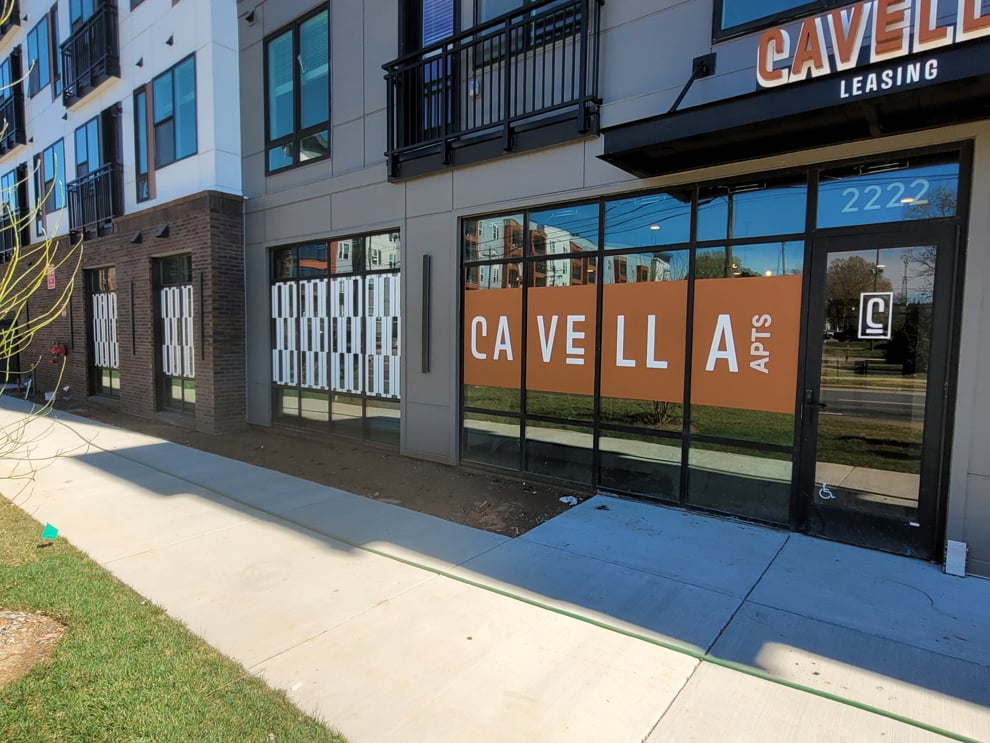 Window Graphics in Huntersville, NC designed and installed to enhance workplace design