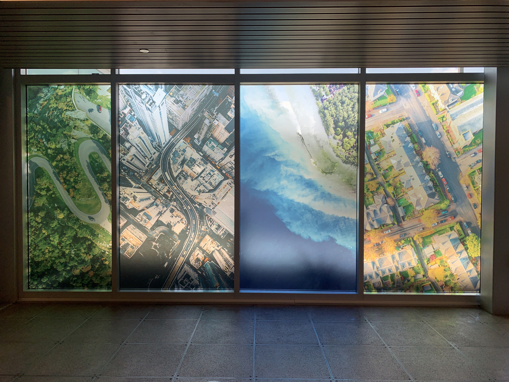 Window Graphics in Kannapolis, NC designed and installed for business storefront and office glass
