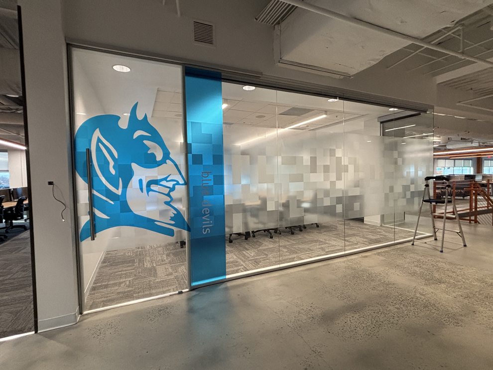Window Graphics in Kannapolis, NC designed and installed to enhance company branding
