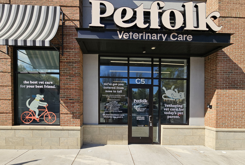 Window Graphics in Kannapolis, NC designed and installed with perforated film for storefront visibility