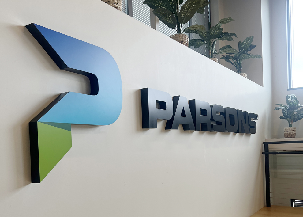 Sign Maker in Charlotte, NC designed and installed custom wall signage for offices