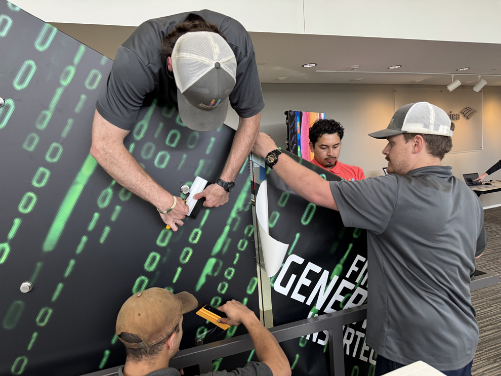 Custom sign installation services for business interiors in Concord, NC