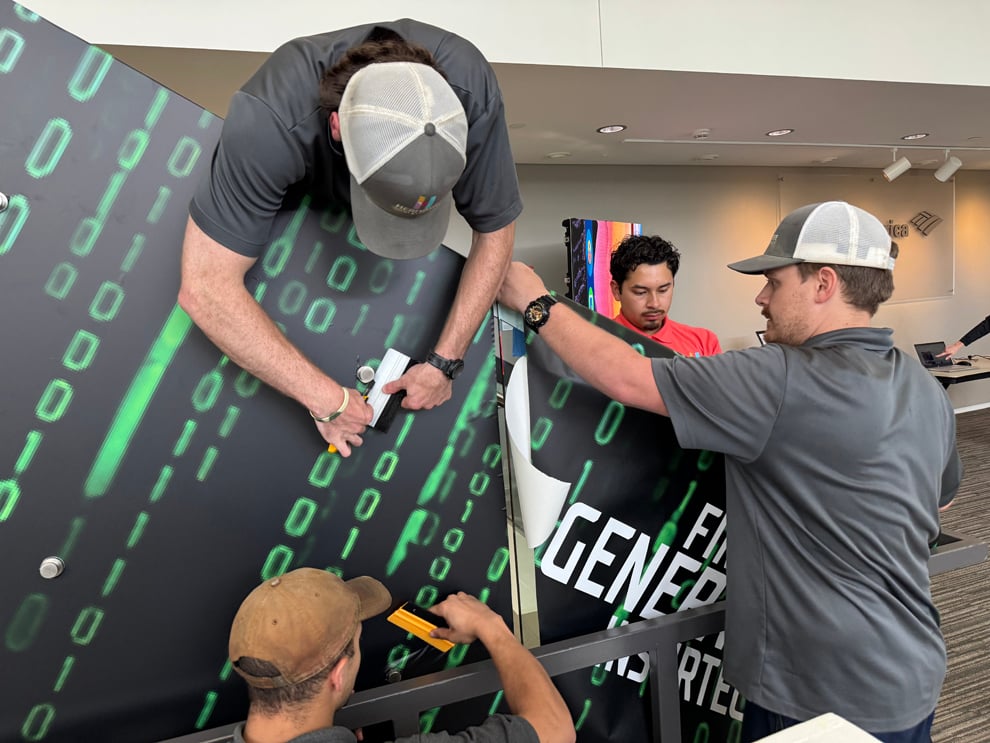 Custom sign installation services for business interiors in Fort Mill, SC