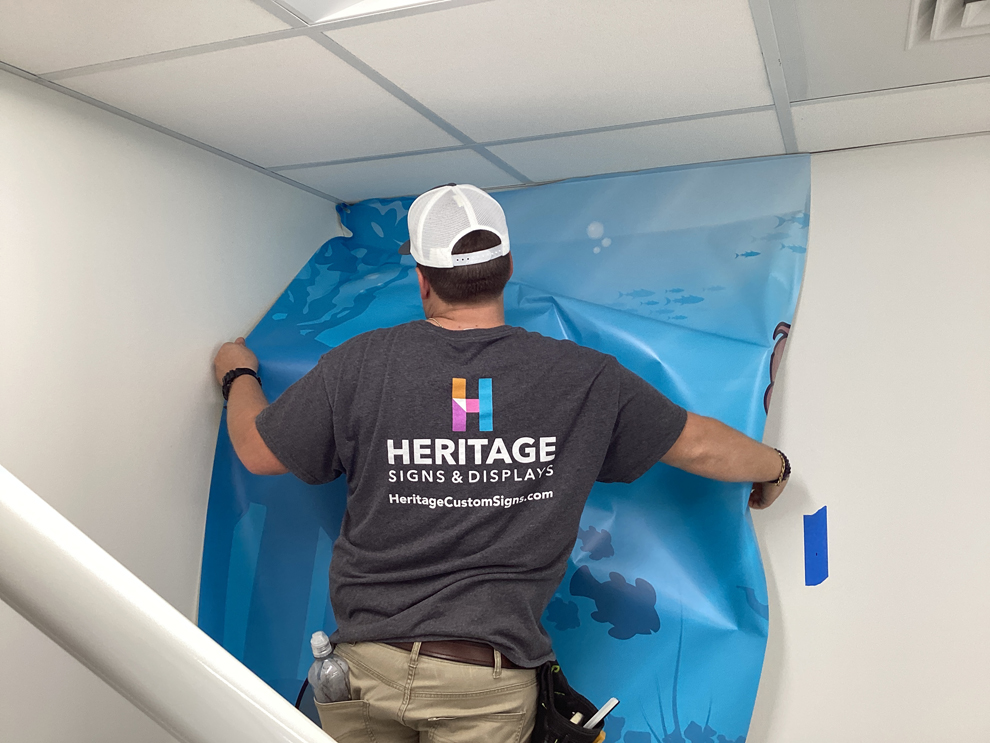 Interior sign installation and wall display graphics in Fort Mill, SC