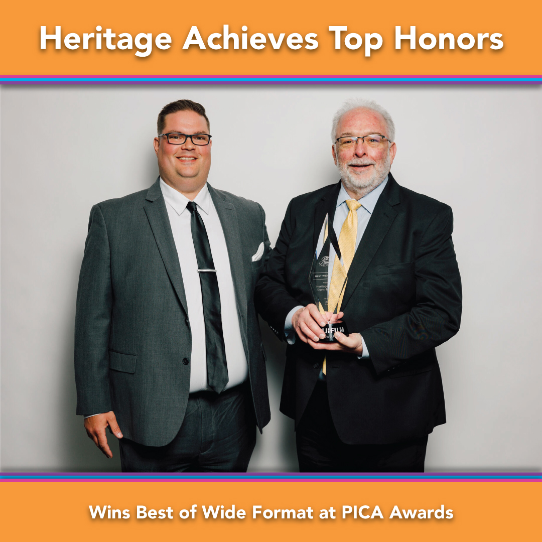 Heritage Wins Best of Wide Format Award at 58th Annual PICA Awards